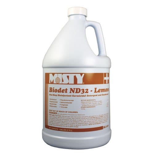 Misty Biodet ND32 Disinfectant Lemon Deodorizer, 1 GAl