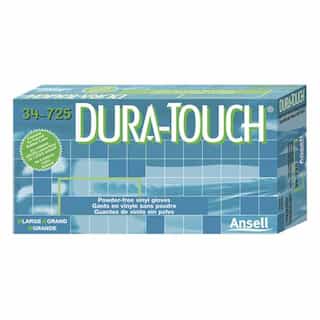 Ansell Dura-Touch Powdered-Free Disposable Vinyl Gloves, Small
