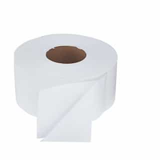 Green Seal Certified White Jumbo Toilet Paper Roll, 1000-ft.