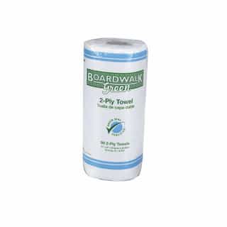 Boardwalk Green Seal Certified White 2-Ply Paper Towel Roll 90 11X9 Sheets