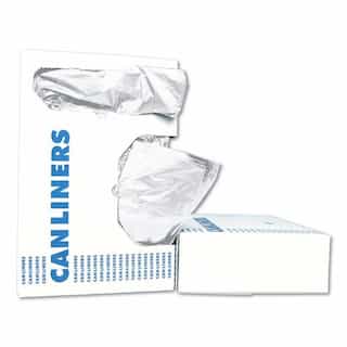 White Linear Low-Density Can Liners w/ 33 Gal Capacity