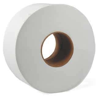 JRT White Jumbo 9.25 in. Wide 2-Ply Tissue Paper Roll 2000-ft.