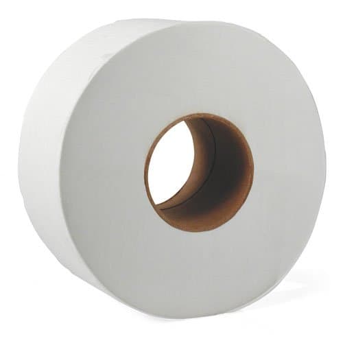 JRT White Jumbo 12 in. Wide 2-Ply Tissue Paper Roll 4000-ft.
