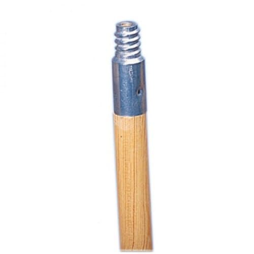 Metal Tip Threaded Hardwood Broom Handle