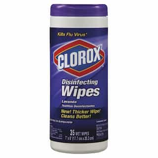 Clorox Lavender Disinfecting Wipes in Canister 35 ct