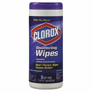 Clorox Lavender Disinfecting Wipes in Canister 75 ct