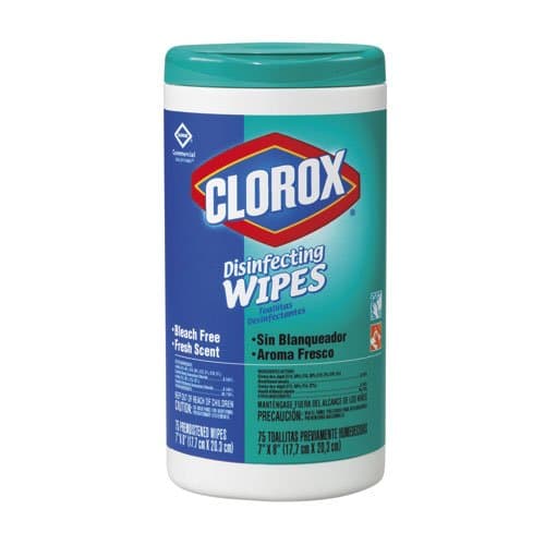 Clorox Fresh Scent Disinfecting Wipes in Canister 75 ct