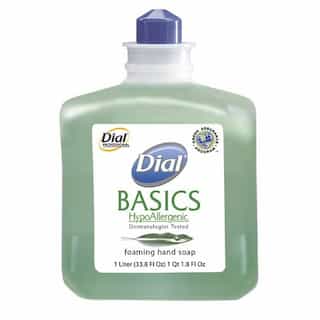 Dial Basics HypoAllergenic Foam Lotion Soap 1 Liter Refill Bottle