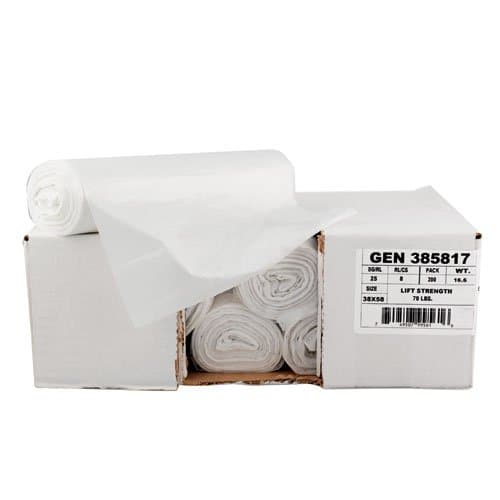 General Supply Clear High-Density 10 Micron 20 to 30 Gal Can Liner
