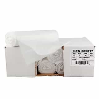 Clear High-Density 12 Micron 33 Gallon Can Liner