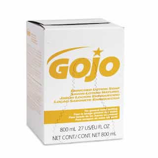 GOJO Bag-in-Box Pleasant Scent Enriched Lotion Soap 800 mL Refills