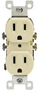 15 Amp Duplex Receptacle Outlet, Ivory