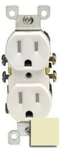 15 Amp Self Grounding Tamper Resistant (TR) Receptacle Outlet, Ivory