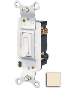 GP 15 Amp 3-way Toggle Switch, Almond