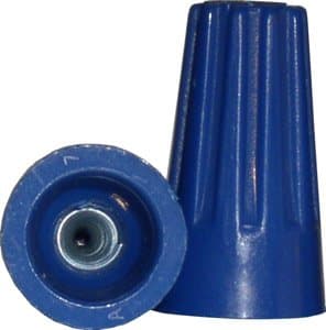 Blue Wire Connectors, Twist-On 22-14 AWG