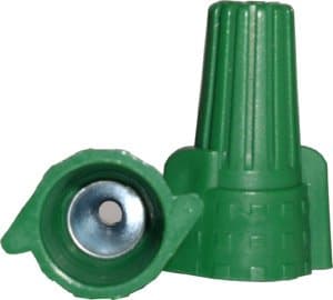 Green Winged Grounding Wire Connectors, Easy-Twist 14-10 AWG