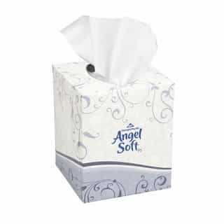 Angel Soft ps White 2-Ply Premium Facial Tissues Cube Box