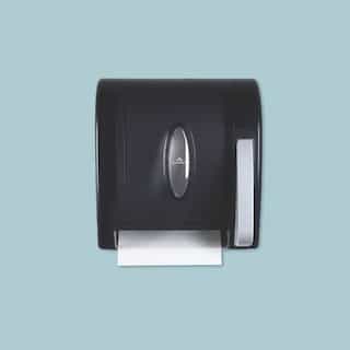 Translucent Smoke Hygienic Push-Paddle Roll Towel Dispenser