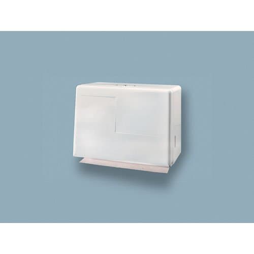 White Steel Easy-Mount Singlefold Towel Dispenser