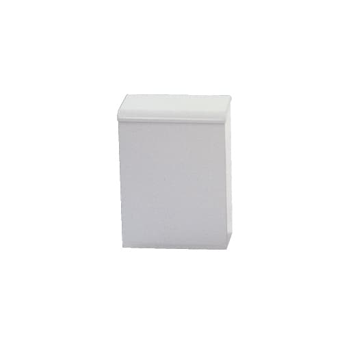 White Steel Wall-Mount Receptacle
