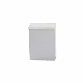 Impact White Steel Wall-Mount Receptacle