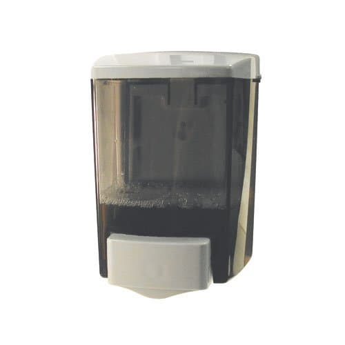 ClearVu Black &amp; White Plastic 30 oz. Liquid Soap Dispenser