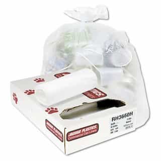 Clear 17 Micron Plastic High-Density 40-45 Gal Liner Roll 43X48
