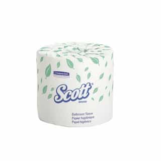 SCOTT White 1-Ply Standard Roll Bathroom Tissue