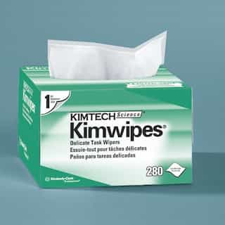 KIMTECH Science Kimwipes White Delicate Task Wipers 280 ct