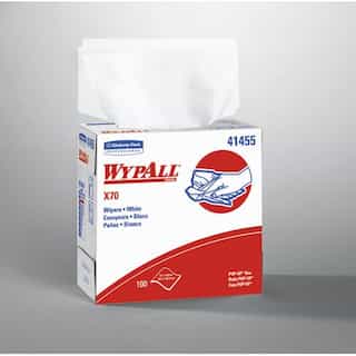 Kimberly-Clark WypAll X70 Blue Manufactured Rags in POP-UP Box