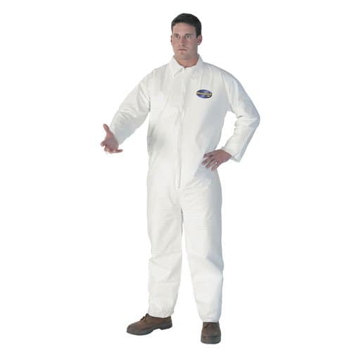 Kimberly-Clark A40 White Liquid/Particle Protection Coverall w/ Hood/Boots, XL