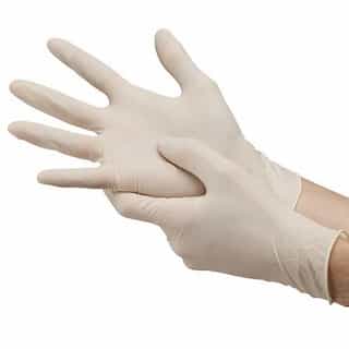 Powdered Latex General-Purpose Gloves, Natural, Medium