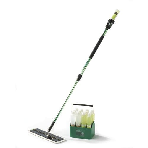3M High-Gloss Green Easy Scrub Express Microfiber Flat Mop Tool