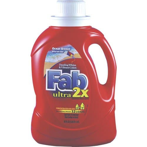 Fab 2X Ocean Breeze Liquid Laundry Detergent 50 oz