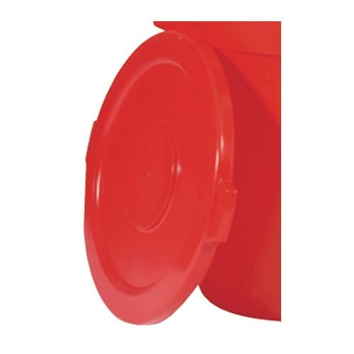 Rubbermaid Brute Red 22 in. Round Lids for 32 Gal Containers