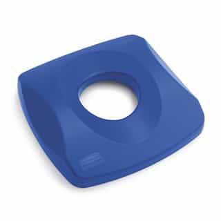 Untouchable Blue Recycling Lid for 23 Gal Square Top Containers