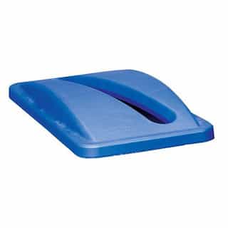 Rubbermaid Blue Paper Recycling Lid for Slim Jim Waste Containers
