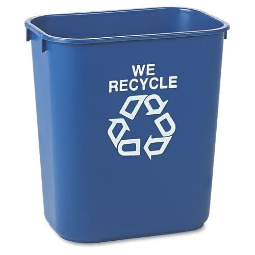 Rubbermaid Blue Deskside Paper Recycling 13-5/8 qt. Containers