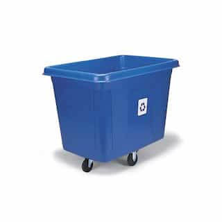 Blue 500 lb Capacity Bulk Cube Recycling Truck