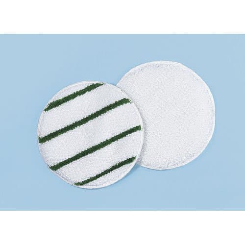 Rubbermaid White/Green Striped 17 in. Round Rotary Low Profile Yarn Bonnets