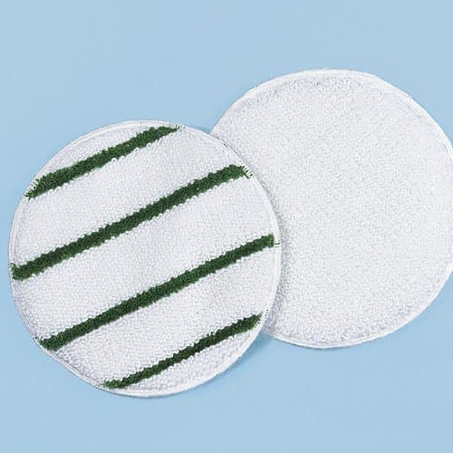 Rubbermaid White/Green Striped 19 in. Round Rotary Low Profile Yarn Bonnets