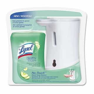 Reckitt Benckiser Lysol Cucumber Splash Touch No-Touch Hand Soap System Kit