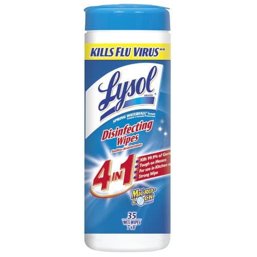 Reckitt Benckiser Lysol Spring Waterfall Scent Disinfecting Wipes