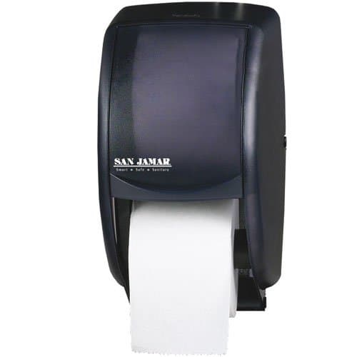 Black Duett Double Roll Toilet Tissue Dispenser