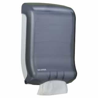 San Jamar Black Large-Capacity Towel Dispenser for C-Fold/Multifold