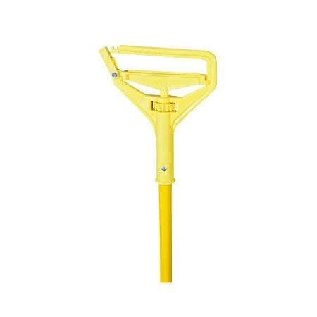 Yellow 60 in. Quick Change Side-Latch Plastic Mop Head Handle