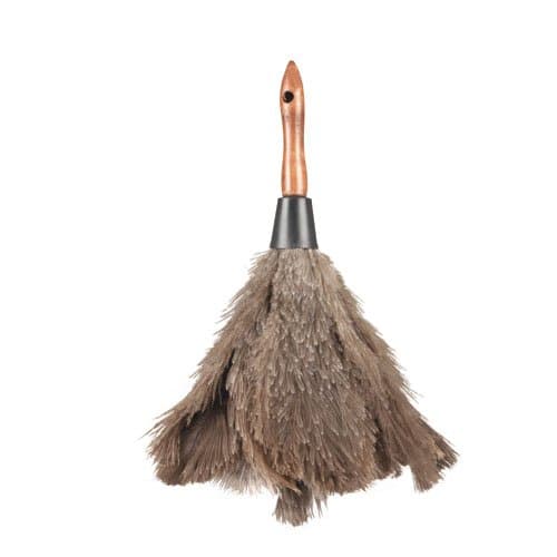 Gray Ostrich Feather Duster w/ 4" Plastic Handle