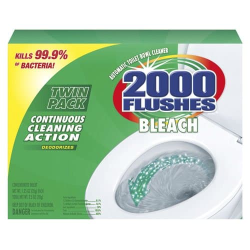 WD-40 2000 Flushes Bleach Automatic Bowl Cleaner 1-1/4 oz. Tablet