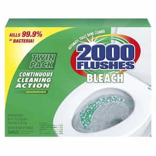 2000 Flushes Bleach Automatic Bowl Cleaner 1-1/4 oz. Tablet