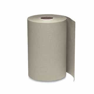 Brown 1-Ply Nonperforated Hardwound Roll Towels, 6.5 in. Diameter